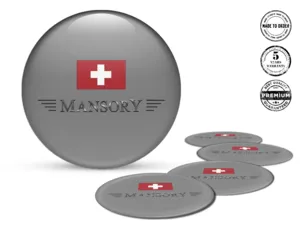 Mansory Ruota Decalcomanias Stile Badge Silicone Esclusivo